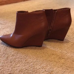Brown heeled boots
